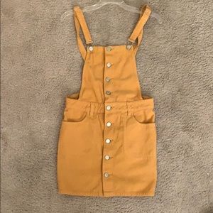 Pacsun Yellow Overalls